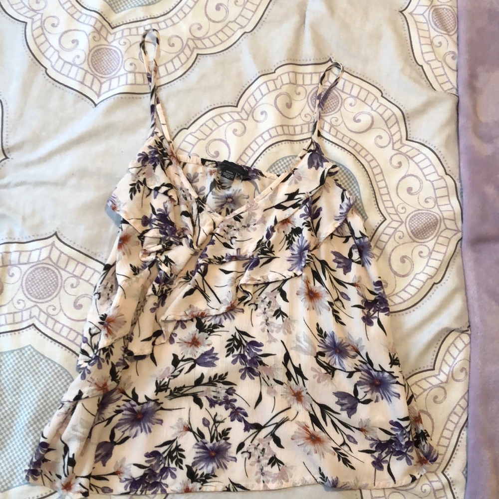 Floral American Eagle Tank Top